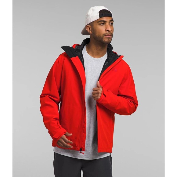 The North Face Men’s ThermoBall Hooded Eco Triclimate Jacket RED BLACK 3XL $400 - Picture 1 of 12